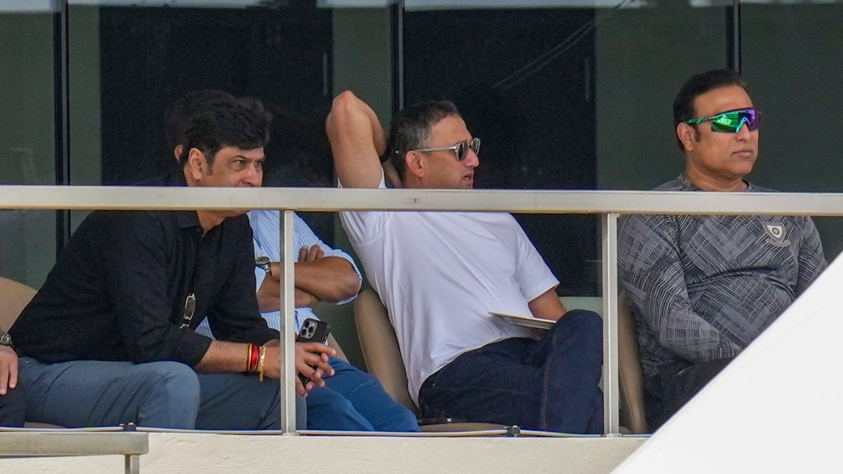 Ajit Agarkar was seen attending Duleep Trophy matches with VVS Laxman in Bengaluru. Image: PTI Ajit Agarkar was seen attending Duleep Trophy matches with VVS Laxman in Bengaluru. Image: PTI