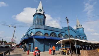 People walk near the Ver-o-Peso market in Belem, Brazil, on November 14, 2025. Reuters File
