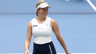 Danielle Collins is looking for a partner. Reuters