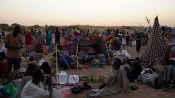A general view of people sitting at a camp for displaced families who fled from El-Fasher to Tawila, North Darfur, Sudan, on October 27, 2025. (Photo: Mohammed Jamal/Reuters) 