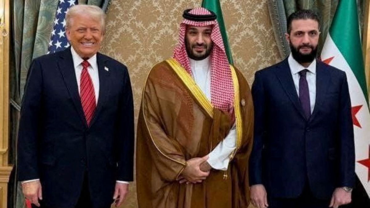 Syria's leader Ahmed al-Sharaa meets with US President Donald Trump and Saudi Crown Prince Mohammed bin Salman in Riyadh, Saudi Arabia, in this handout released on May 14, 2025. (Photo: Saudi Press Agency/Handout via Reuters) Syria's leader Ahmed al-Sharaa meets with US President Donald Trump and Saudi Crown Prince Mohammed bin Salman in Riyadh, Saudi Arabia, in this handout released on May 14, 2025. (Photo: Saudi Press Agency/Handout via Reuters)