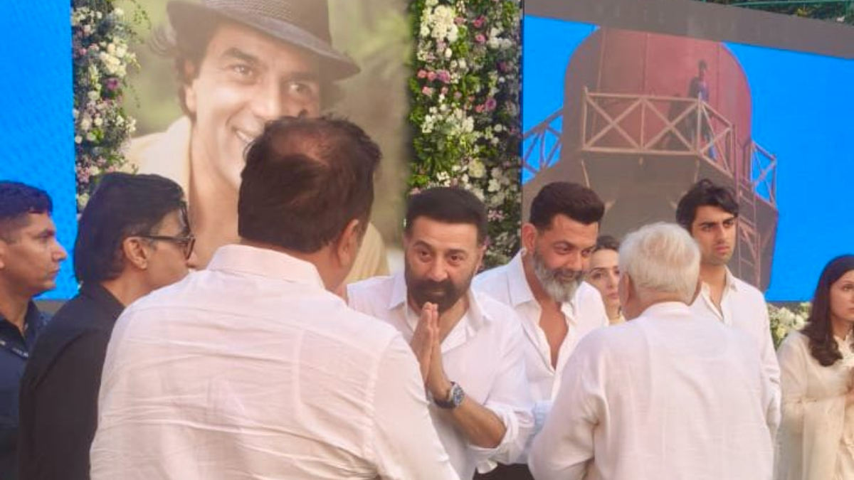 Dharmendra Prayer Meet: Salman Khan, Aishwarya Rai & others attend; sons Sunny Deol and Bobby Deol get emotional Dharmendra Prayer Meet: Salman Khan, Aishwarya Rai & others attend; sons Sunny Deol and Bobby Deol get emotional