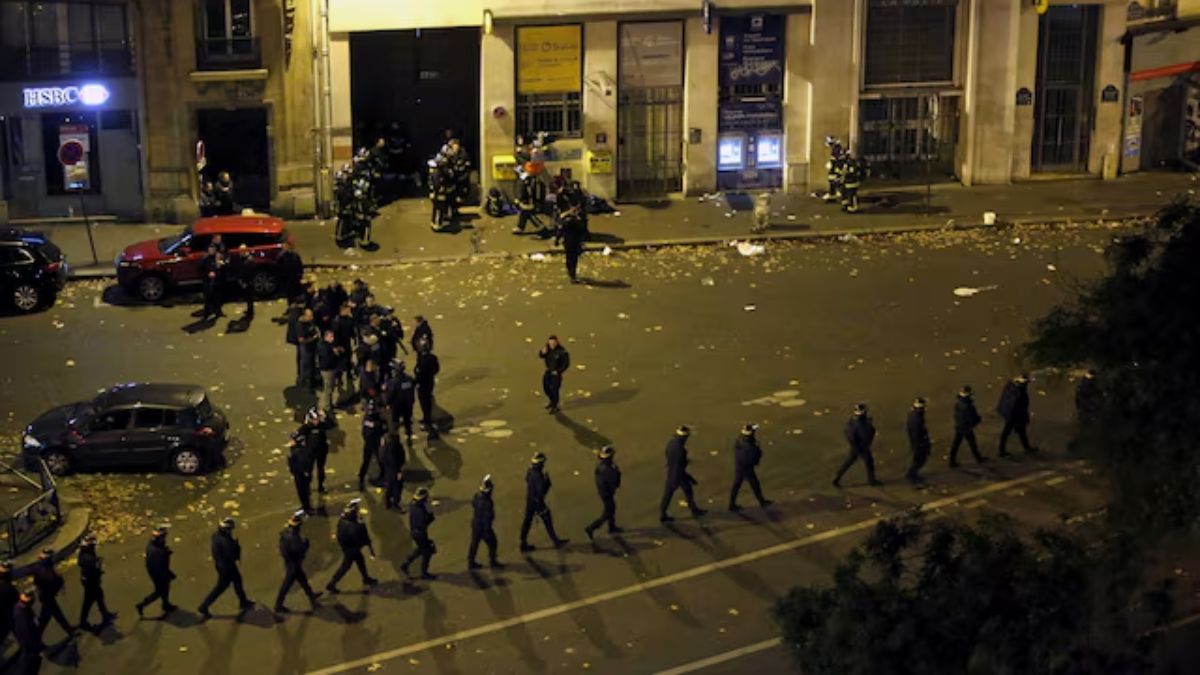 French police with protective shields walk in line near the Bataclan concert hall following fatal shootings in Paris, France. File image/Reuters French police with protective shields walk in line near the Bataclan concert hall following fatal shootings in Paris, France. File image/Reuters