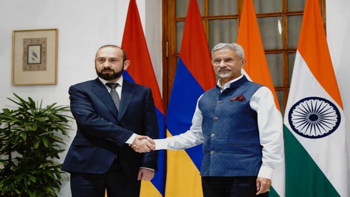 India's external affairs minister, S Jaishankar, and his Armenian counterpart, Ararat Mirzoyan, New Delhi, March 2025. File image India's external affairs minister, S Jaishankar, and his Armenian counterpart, Ararat Mirzoyan, New Delhi, March 2025. File image