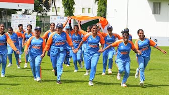 Indian blind women’s cricket team won the first-ever Women’s Blind T20 World Cup for the Blind by beating Nepal in final. Image: Cricket Association for the Blind in India (CABI)