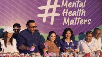 Jackie Shroff, Suniel Shettty, Mahima Chaudhary attend the Mumbai Cyclothon 2025 dedicated to mental health awareness