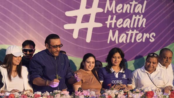 Jackie Shroff, Suniel Shettty, Mahima Chaudhary attend the Mumbai Cyclothon 2025 dedicated to mental health awareness