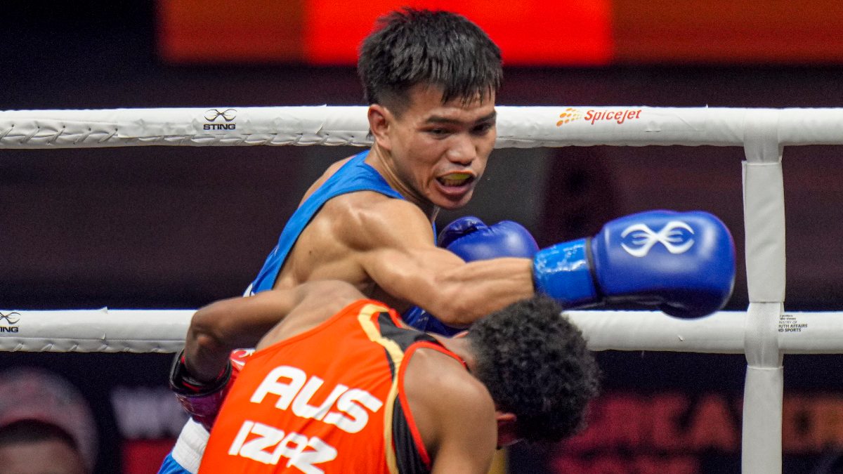 India's Jadumani Singh Mandengbam won silver medal in the men's 50kg event at World Boxing Cup Finals. Image: PTI India's Jadumani Singh Mandengbam won silver medal in the men's 50kg event at World Boxing Cup Finals. Image: PTI