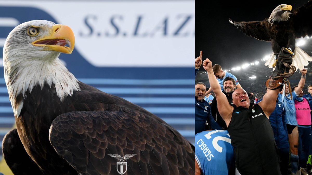 Lazio's eagle is set to return after previous falconer's sacking in January. Reuters/X Lazio's eagle is set to return after previous falconer's sacking in January. Reuters/X