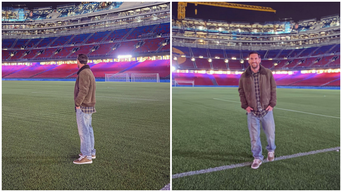 Lionel Messi drops major hint after Barcelona icon pays secret visit to Camp Nou: 'I hope one day I can...' Lionel Messi drops major hint after Barcelona icon pays secret visit to Camp Nou: 'I hope one day I can...'