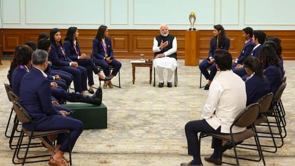 PM Modi meets Women’s World Cup-winning team: Hanuman tattoo, skincare routine and other cute moments
