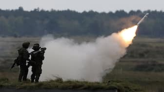 Polish soldiers fire from a man-portable air-defence system Piorun as they take part in Polish forces with Nato soldiers hold military exercises 'Iron Defender' at a military range in Wierzbiny near Orzysz, Poland, on September17, 2025. Reuters File
