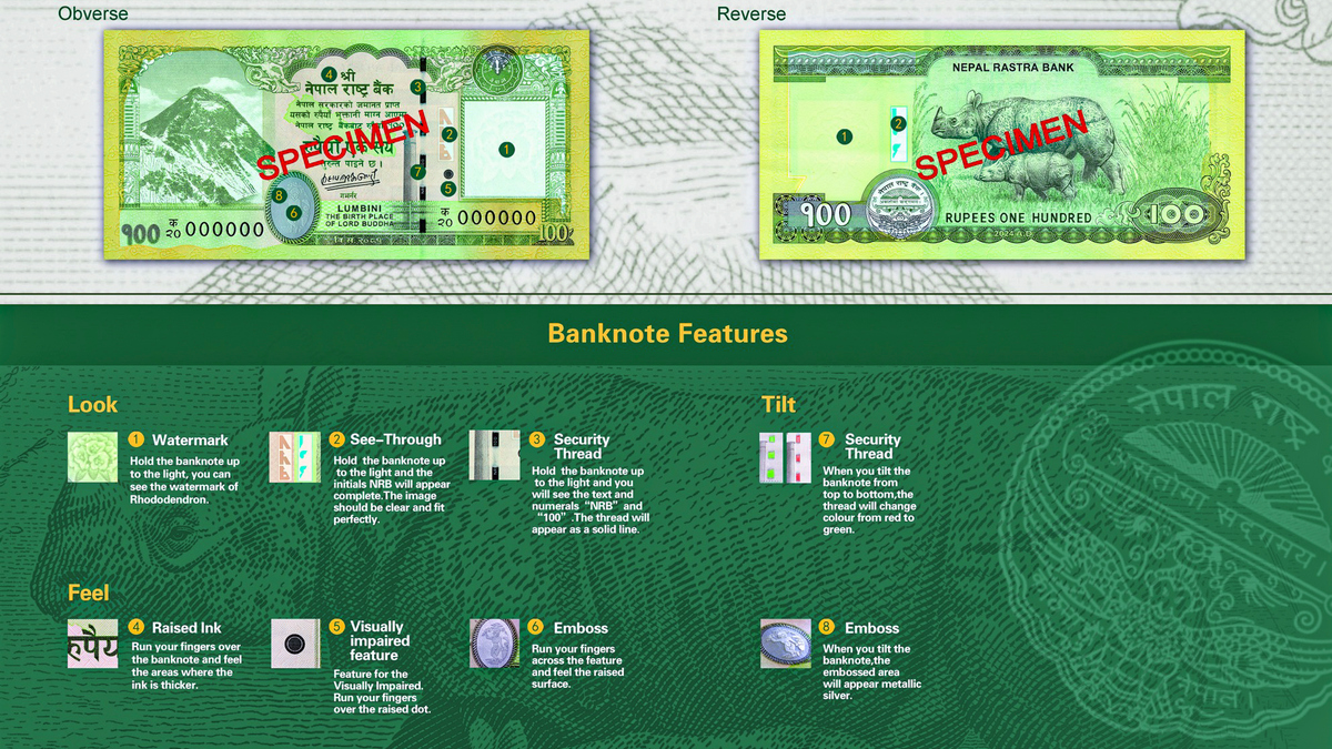 The new Rs 100 denomination bank notes that have been issued by Nepal's central bank. PTI The new Rs 100 denomination bank notes that have been issued by Nepal's central bank. PTI