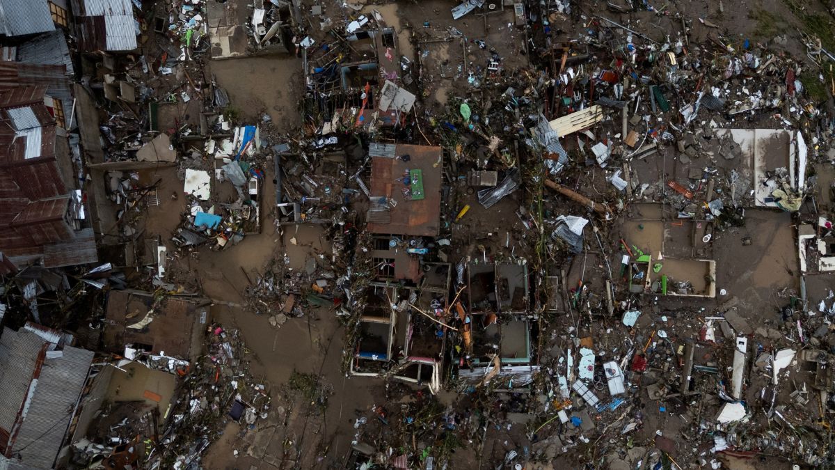 Drone view of wrecked homes after heavy flooding caused by Typhoon Kalmaegi in Talisay, Cebu, Philippines, November 5, 2025. File Image/Reuters Drone view of wrecked homes after heavy flooding caused by Typhoon Kalmaegi in Talisay, Cebu, Philippines, November 5, 2025. File Image/Reuters