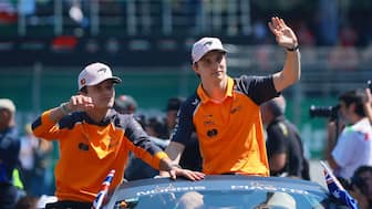 Oscar Piastri has taken the sprint race pole at Qatar Grand Prix while leader Lando Norris is third. Image: Reuters