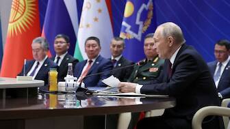 Russian President Vladimir Putin attends the Collective Security Treaty Organisation (CSTO) summit in Bishkek, Kyrgyzstan, November 27, 2025. File Image/Reuters via Sputnik