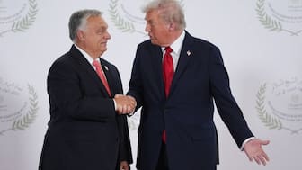 President Trump and Hungarian Prime Minister Viktor Orbán. Image- AP