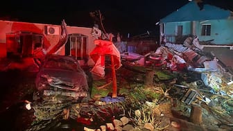 This handout photo released by the Parana State Government shows the destruction after a tornado with winds of up to 250 kilometers per hour hit the city of Rio Bonito do Iguacu, in Brazil's Parana State on November 7, 2025. Image- AFP