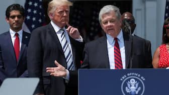 President Trump and John Coale. File Image- Reuters 