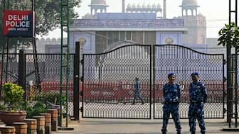 Rapid action force personnel stand guard near the blast site, after an explosion in the Red Fort area in the old quarters of Delhi, on November 12, 2025.
Image- AFP
