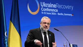 German Galushchenko speaks at the Recovery Forum of the Ukraine Recovery Conference 2024 in Berlin, Germany, June 11, 2024. File Image- Reuters 