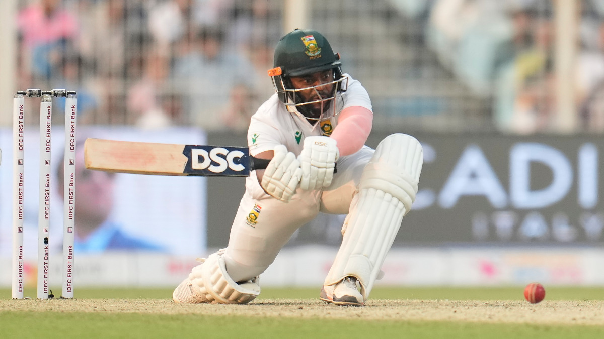 South Africa captain Temba Bavuma was the only batter to score 40 or more run from either team in the first Test against India at Kolkata's Eden Gardens, scoring an unbeaten 55 off 136 deliveries. AP South Africa captain Temba Bavuma was the only batter to score 40 or more run from either team in the first Test against India at Kolkata's Eden Gardens, scoring an unbeaten 55 off 136 deliveries. AP