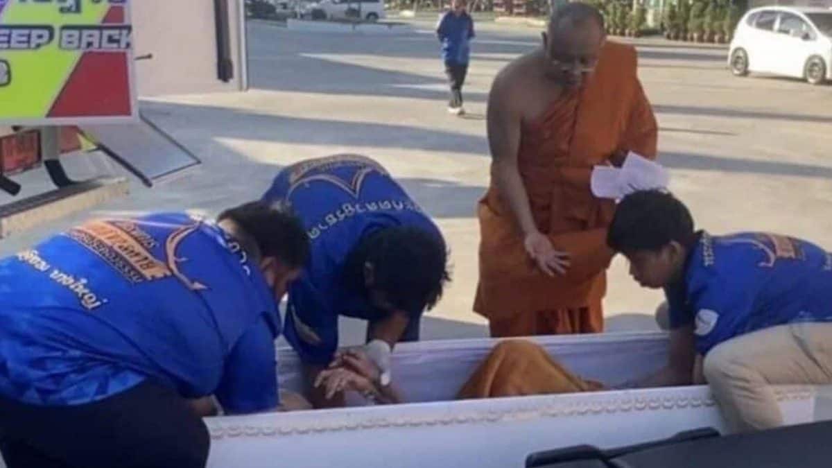 Thai woman mistaken for dead, found alive in coffin just before cremation
