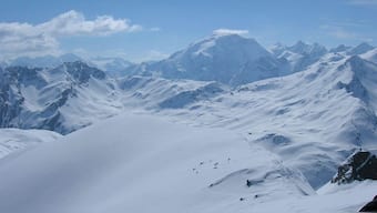 The Ortles mountain range, where the avalanche took place on Saturday.