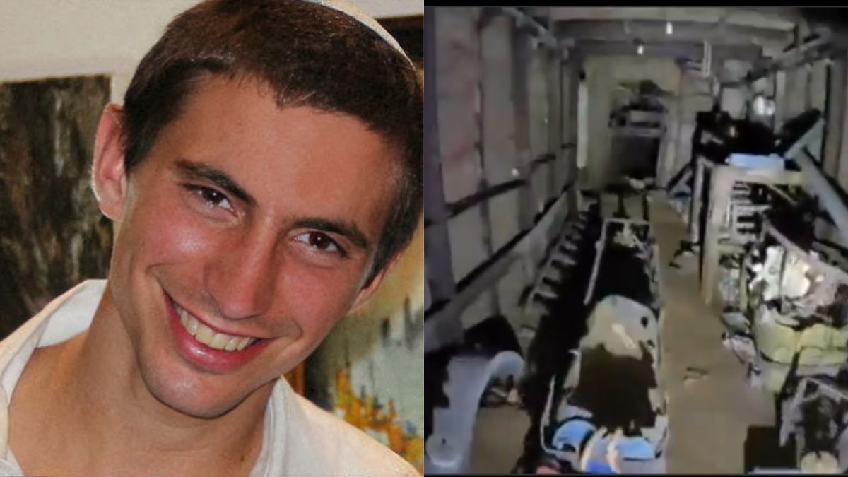 The Israeli military said it has found the tunnel in Gaza where Hadar Goldin's body was held by Hamas. Image Courtesy: Bring Them Home Now/Handout via Reuters (L) + X/@IDF (R) The Israeli military said it has found the tunnel in Gaza where Hadar Goldin's body was held by Hamas. Image Courtesy: Bring Them Home Now/Handout via Reuters (L) + X/@IDF (R)