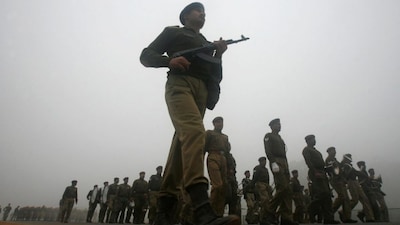 Central Industrial Security Forces (CISF) personnel march amidst the fog at Rajpath during a rehearsal for India's Republic Day in New Delhi December 30, 2008. India celebrates its Republic Day on January 26. Representative Image:  Photo/Reuters
