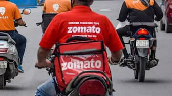 A deliveryman of food aggregator Zomato, in New Delhi. (Image: PTI)