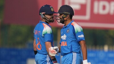 Rohit Sharma and Virat Kohli are now the top two ranked batters in the latest ODI rankings. AP