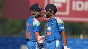 India vs South Africa Live Score 1st ODI at Ranchi: Rohit departs for 57 as Jansen breaks partnership with Kohli