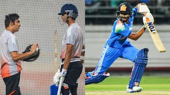 India have a tough choice to make between Yashasvi Jaiswal as Ruturaj Gaikwad as their replacement for Shubman Gill in the ODIs vs South Africa. Images: PTI 