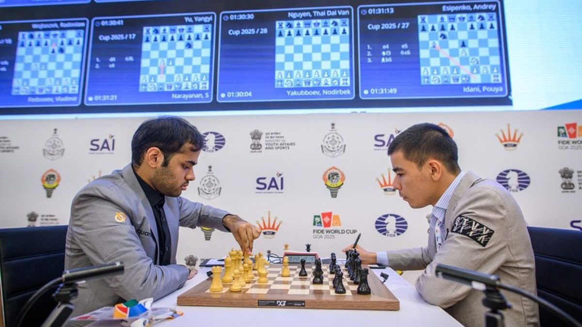 FIDE World Cup 2025: Erigaisi, Harikrishna register emphatic wins; Gukesh, Pragg draw with black in Game 1 of Round 3 FIDE World Cup 2025: Erigaisi, Harikrishna register emphatic wins; Gukesh, Pragg draw with black in Game 1 of Round 3