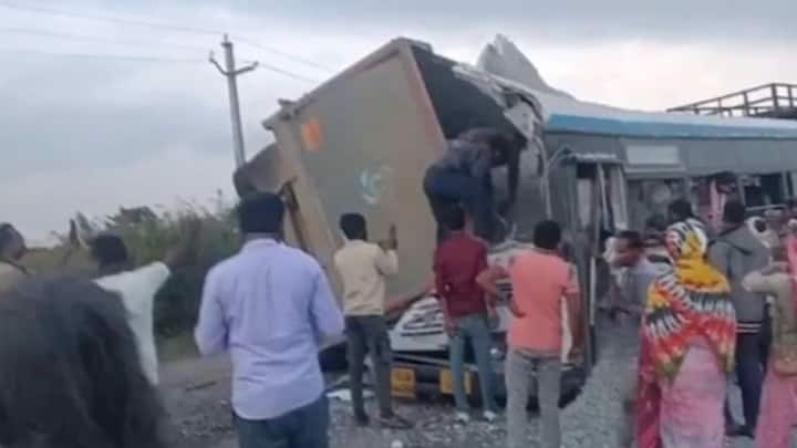 Telangana tragedy: 19 dead after gravel-laden truck collides with bus in Rangareddy district