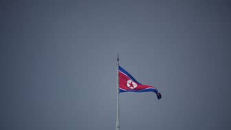 A day earlier, North Korea fired a ballistic missile into the sea after condemning new US sanctions targeting its cyber-linked money-laundering networks. (Reuters) 