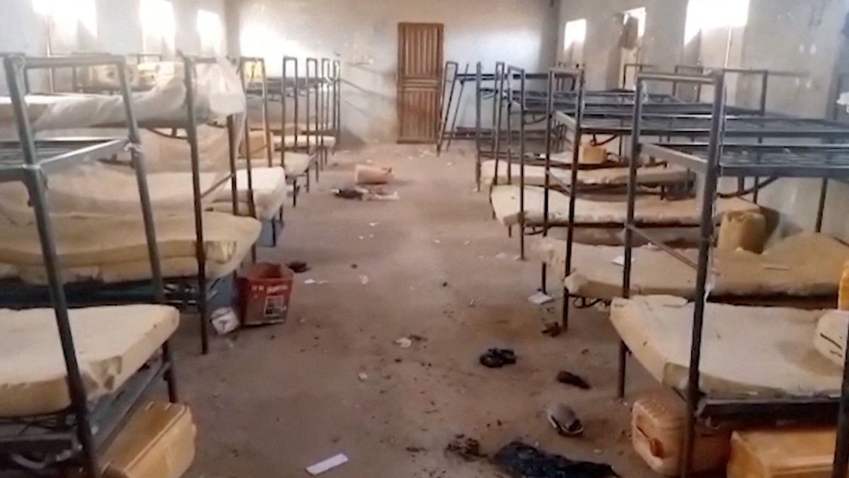 A view of metal beds in a hostel room after gunmen attacked a government girls' boarding school in Nigeria's Kebbi State on November 17. (Reuters) A view of metal beds in a hostel room after gunmen attacked a government girls' boarding school in Nigeria's Kebbi State on November 17. (Reuters)