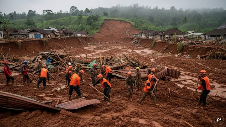 Indonesia: Eleven killed in Central Java landslide as rescuers search for missing