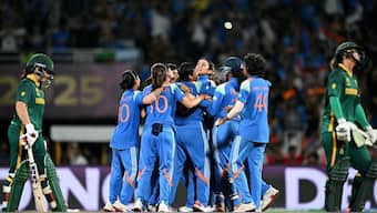 India won their maiden ICC title by defeating South Africa in the Women's World Cup final. Image: AFP