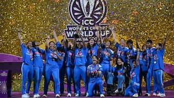 India ended their long-standing drought for an ICC title by winning the World Cup at home. Image: AFP