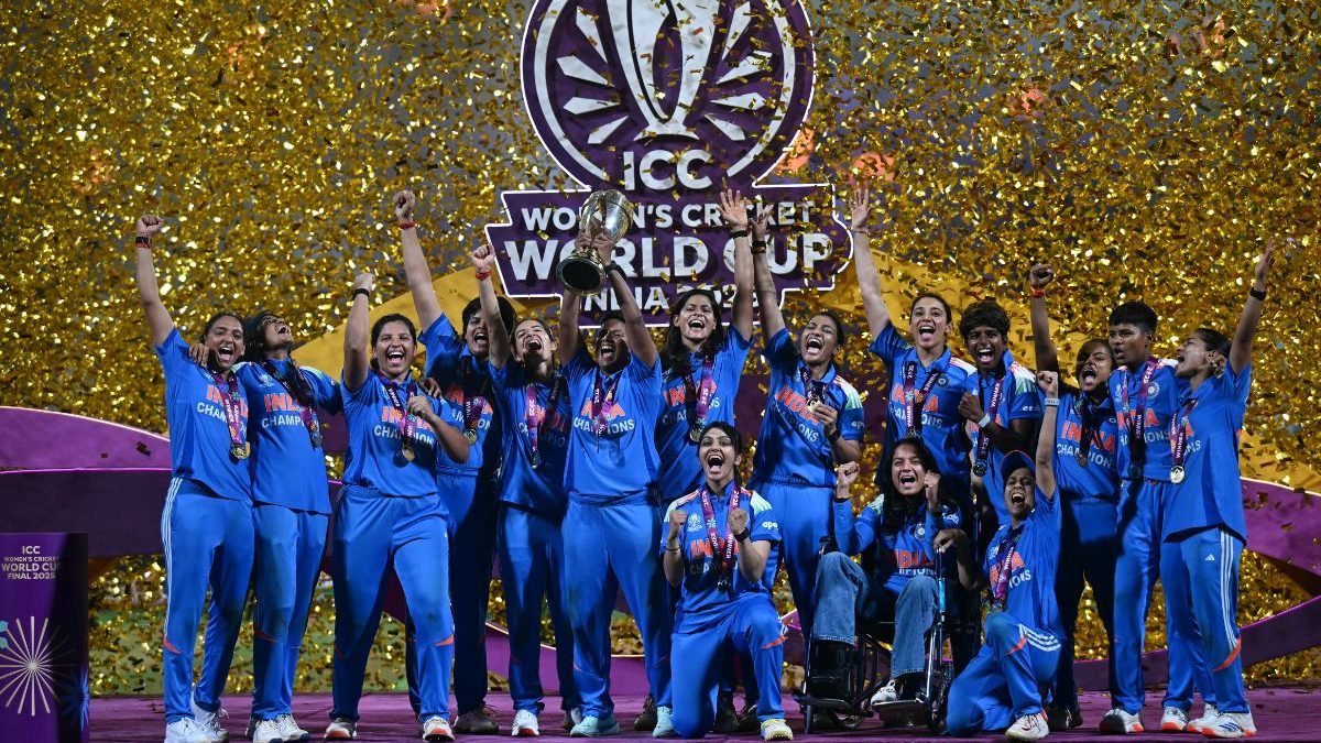 India ended their long-standing drought for an ICC title by winning the World Cup at home. Image: AFP India ended their long-standing drought for an ICC title by winning the World Cup at home. Image: AFP