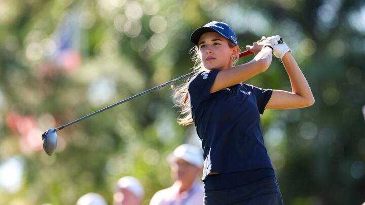 Donald Trump’s granddaughter Kai struggles in LPGA debut as she finishes last in 108-player field