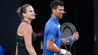 Aryna Sabalenka has revealed how she trained with Novak Djokovic in Athens and went on a double date. Image: AFP