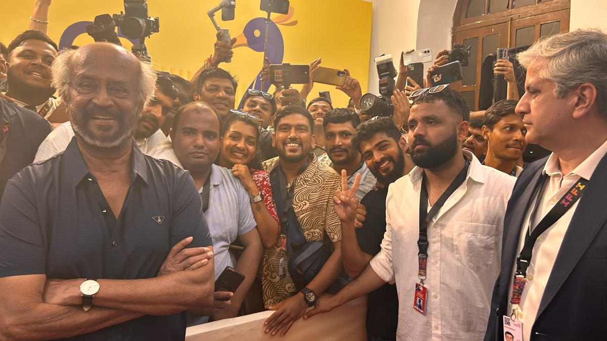 Firstpost At IFFI 2025 | Superstar Rajinikanth poses with the paparazzi at festival's red carpet Firstpost At IFFI 2025 | Superstar Rajinikanth poses with the paparazzi at festival's red carpet