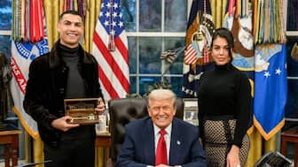 Cristiano Ronaldo visited the White House as President Donald Trump hosted a dinner to honour Saudi Arabia's Crown Prince Mohammed bin Salman. Image: Insta-Ronaldo