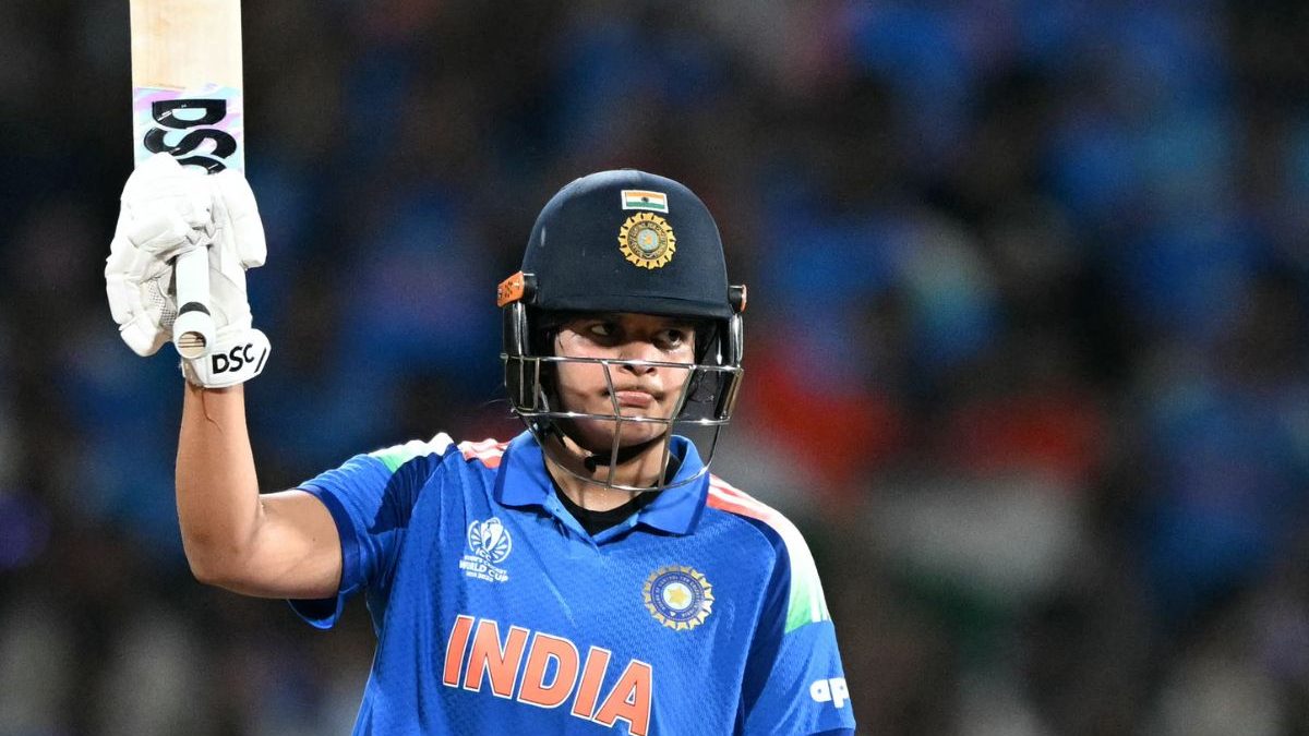 Shafali Verma became the youngest batter, male or female, to score a half-century in ODI World Cup final. Image: AFP Shafali Verma became the youngest batter, male or female, to score a half-century in ODI World Cup final. Image: AFP