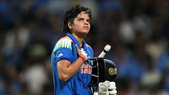 Shafali Verma scored 87 off 78 balls in the final of Women's World Cup. Image: AFP