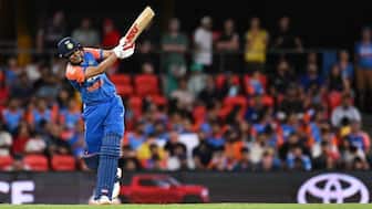 Shubman Gill was looking in great touch in the final match before rain stopped the play. Image: AP