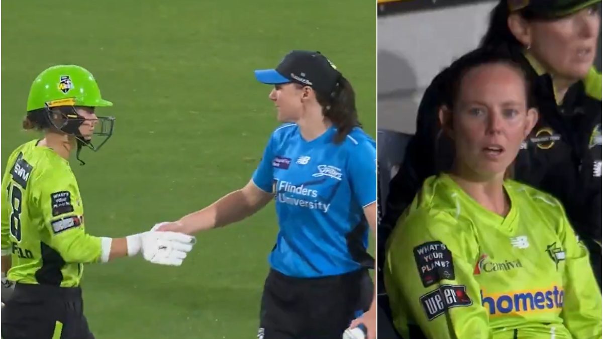 The Adelaide Strikers vs Sydney Thunder clash at the WBBL was abandoned in a manner that left the commentators perplexed. X/WBBL The Adelaide Strikers vs Sydney Thunder clash at the WBBL was abandoned in a manner that left the commentators perplexed. X/WBBL